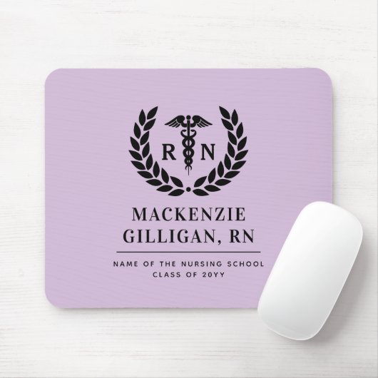 Personalisierter RN Nursing School Abschluss Elega Mousepad (Mit Mouse)
