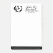 Personalisierter RN Nursing School Abschluss Elega Post-it Klebezettel (Vorderseite)