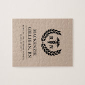 Personalisierter RN Nursing School Abschluss Elega Puzzle (Horizontal)