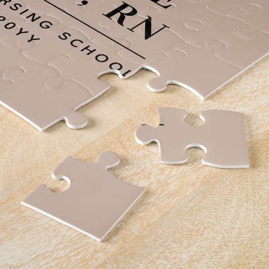Personalisierter RN Nursing School Abschluss Elega Puzzle (Seite)