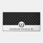 Personalisierter RN Nursing School Abschluss Elega Schreibtischunterlage (Vorderseite)