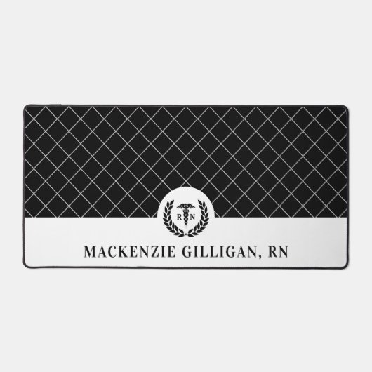 Personalisierter RN Nursing School Abschluss Elega Schreibtischunterlage (Vorderseite)