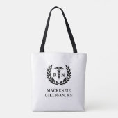 Personalisierter RN Nursing School Abschluss Elega Tasche (Rückseite)