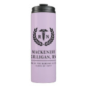 Personalisierter RN Nursing School Abschluss Elega Thermosbecher (Vorderseite)
