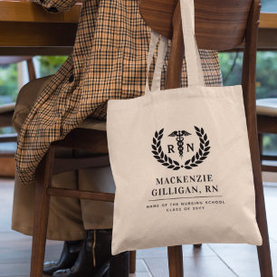 Personalisierter RN Nursing School Abschluss Elega Tragetasche