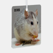 Personalisierter Roan Rattenrat Keramik Ornament (Vorderseite Rechts)