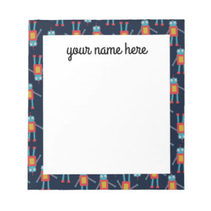 Personalisierter Robot Notepad Notizblock