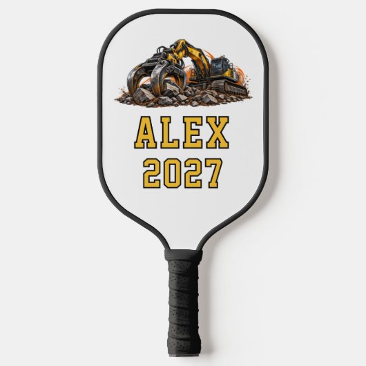 Personalisierter Robuster Greifer Bagger Pickleball Schläger (Vorderseite)