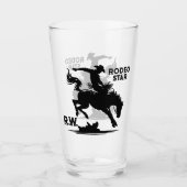 Personalisierter Rodeo-Star Glas (Vorderseite)