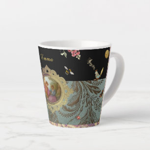 Personalisierter Rokoko-Lattentasse Milchtasse