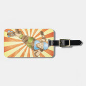 Personalisierter Rollen-Derby-Mädchen-Gepäck-Umbau Gepäckanhänger (Vorderseite horizontal)