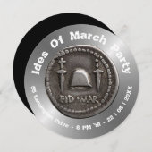 Personalisierter Roman Coin Design Einladung (Vorne/Hinten)