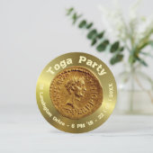 Personalisierter Roman Coin Design Einladung (Stehend Vorderseite)