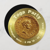 Personalisierter Roman Coin Design Einladung (Vorne/Hinten)