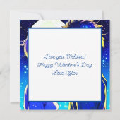 Personalisierter romantischer Anime-Veilental Vale Karte (Rückseite)