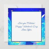 Personalisierter romantischer Anime-Veilental Vale Karte (Rückseite)