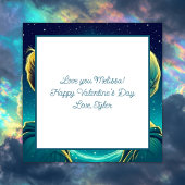 Personalisierter romantischer Anime-Veilental Vale Karte