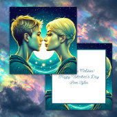 Personalisierter romantischer Anime-Veilental Vale Karte