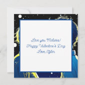 Personalisierter romantischer Anime-Veilental Vale Karte (Rückseite)