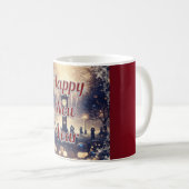 Personalisierter romantischer Neujahrsfeier-Mug Kaffeetasse (VorderseiteRechts)