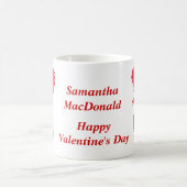 Personalisierter romantischer Valentinstag Kaffeetasse (Mittel)