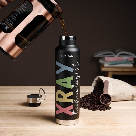 Personalisierter Röntgentechniker - technische Ges Trinkflasche (Kaffee)