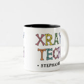 Personalisierter Röntgentechniker Zweifarbige Tasse (VorderseiteRechts)