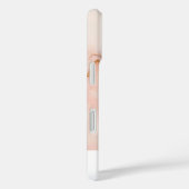 Personalisierter, rosa Abstrakter Marmor Case-Mate iPhone Hülle (Rückseite / Rechts)