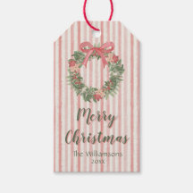 Personalisierter rosa Adventskranz Weihnachten