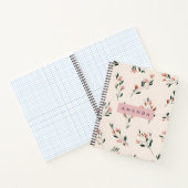 Personalisierter Rosa-Blossom-Stil Notizblock (Innenseite)