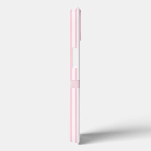 Personalisierter rosa Bow Striped iPhone Case | Cu (Rückseite / Rechts)