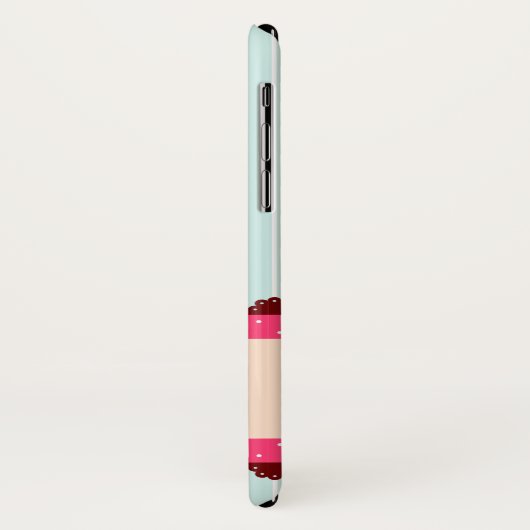 Personalisierter rosa Case-Mate iPhone hülle (Hinten/Links)