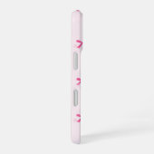Personalisierter Rosa Charmeur Mädchenname mit Blu iPhone 16 Hülle (Rechte Seite)
