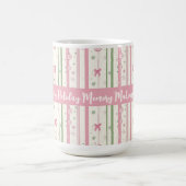Personalisierter Rosa Coquette-Feiertagsära Kaffeetasse (Mittel)