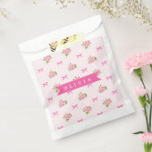 Personalisierter Rosa Coquette Mädchenname mit Blu Geschenktütchen (Versiegelt)