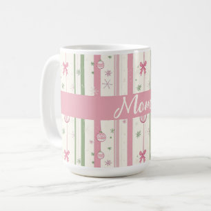 Personalisierter Rosa Coquette-Mutter-Feiertag Kaffeetasse