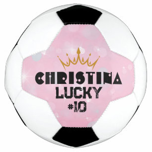 Personalisierter Rosa Erinnerungs Fußballspielerin Fußball