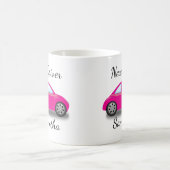 Personalisierter rosa Führerschein für Fahranfänge Kaffeetasse (Mittel)