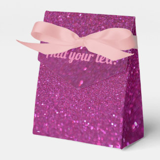 Personalisierter rosa funkelnder Glitzer Geschenkschachtel
