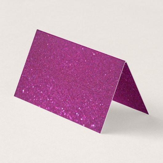 Personalisierter rosa funkelnder Glitzer Visitenkarten (Rückseite)
