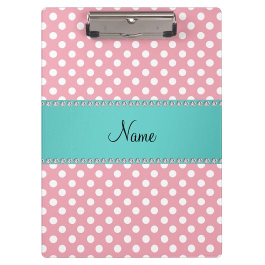 Personalisierter rosa klemmbrett (Vorderseite)