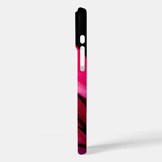 Personalisierter rosa Leaf Apple iPhone Case (Rückseite / Links)