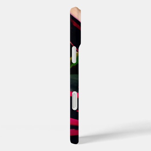 Personalisierter rosa Leaf Apple iPhone Case (Rückseite / Rechts)