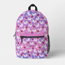Personalisierter rosa Mädchen-Schmetterling Kawaii