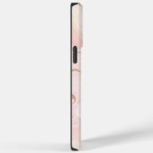 Personalisierter rosa Marmor Case-Mate iPhone Hülle (Rückseite / Rechts)