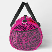 Personalisierter rosa Netball Duffle Bag (Rechts)