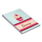 Personalisierter rosa notizblock (Rechte Seite)