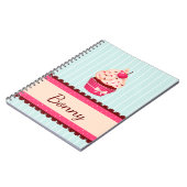 Personalisierter rosa notizblock (Linke Seite)