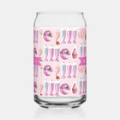 Personalisierter Rosa Retro-Milchshake Niedlich Co Dosenglas (Rechts)