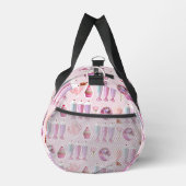Personalisierter Rosa Retro-Milchshake Niedlich Co Duffle Bag (Rechts)
